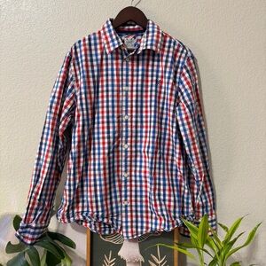 ✨4 for $15✨ Men's Red and Blue Checkered Shirt
